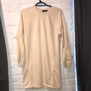 Beige long sleeve dress